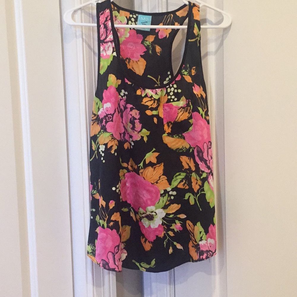 Floral night out top / blouse